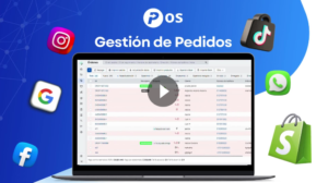 Panel de gestión de pedidos Poscake